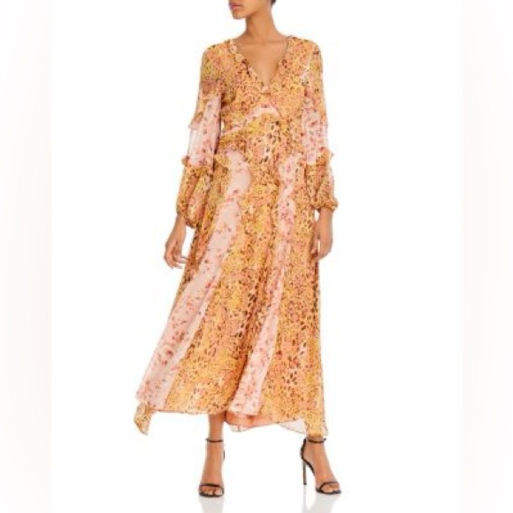 Bardot Mixed Print Ruffle Dress